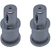 Los mejores  - 2 poleas GT2 con 15 mm de ancho- 12- 16- 18- 20- 24- 26- 28- 30- 32- 36 o 40 dientes- polea Pulley según el ancho a…